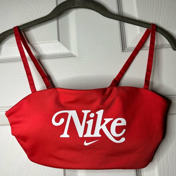 Nike Other - Red Nike Bandeau Sports Bra